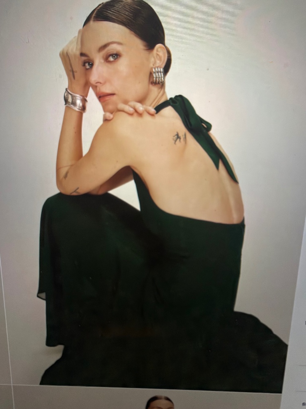 Reformation Briony Dress Green - Size 6